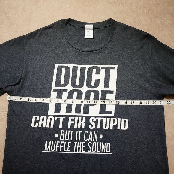Port & Company Duct Tape Gray Graphic T-Shirt #2 - Picture 3 of 5